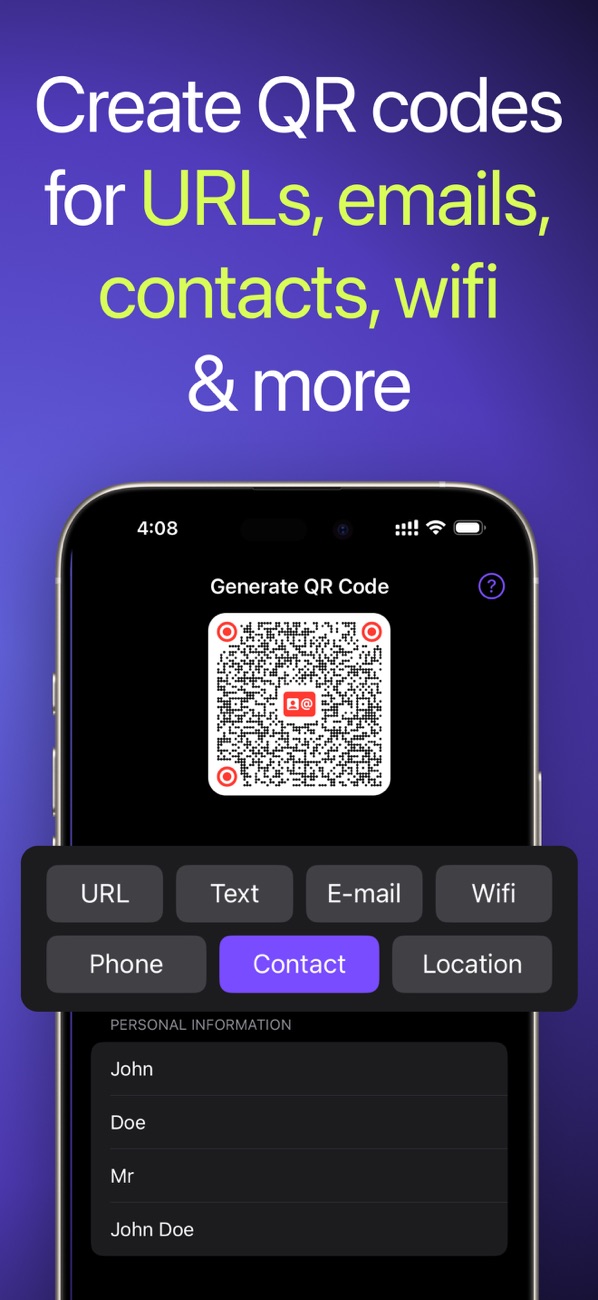 Branded QR Code Generator app screenshot 3